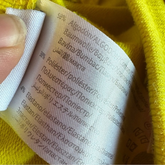 Mayoral Bright Jersey Yellow Cotton Blend Elastic Waist Shorts {6} - Picture 6 of 6